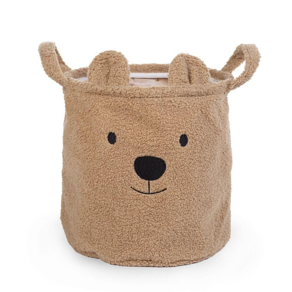 Panier de rangement Teddy Brun 30 x 30 cm - Childhome