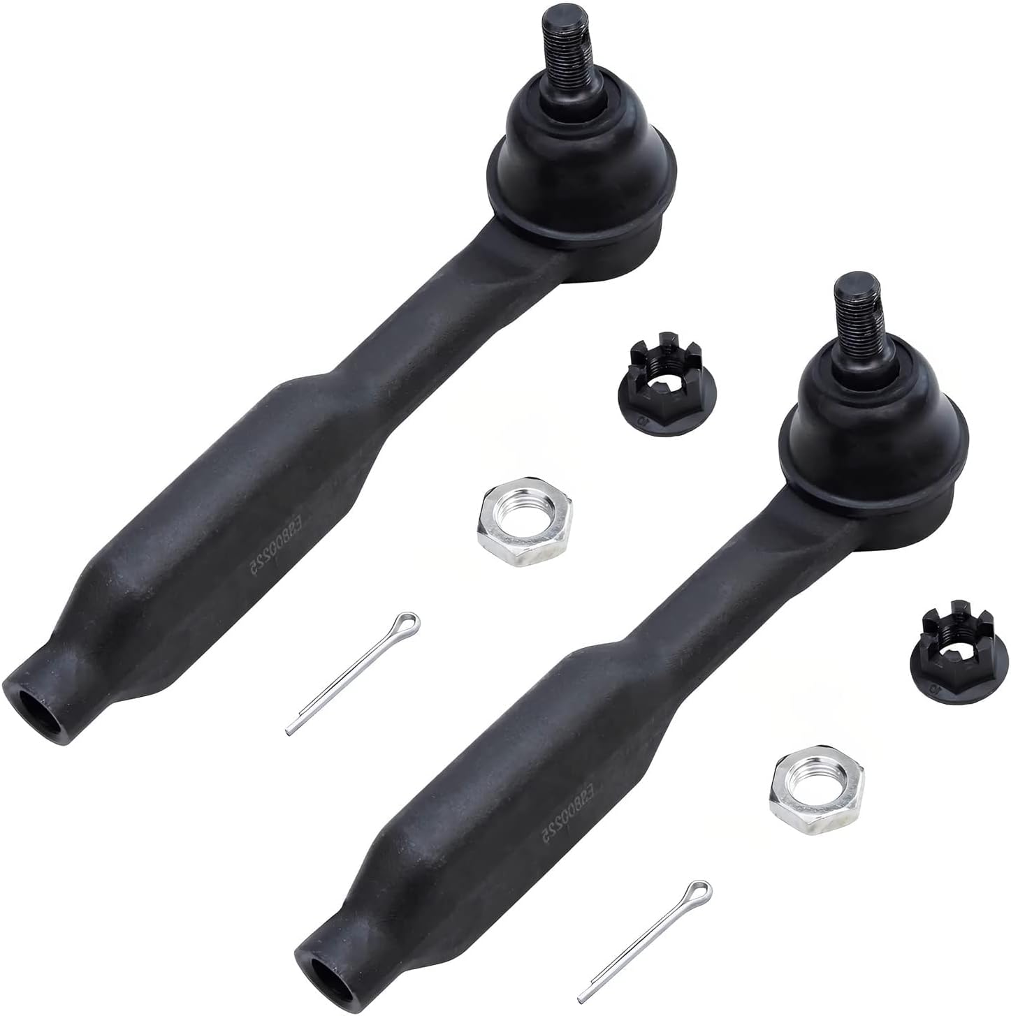 Detroit Axle - Front 6pc Suspension Kit for 05-09 Honda Odyssey, 2 Sway Bar Links 2 Outer Tie Rod Ends 2 Boots + Bellows 2005 2006 2007 2008 2009 Replacement