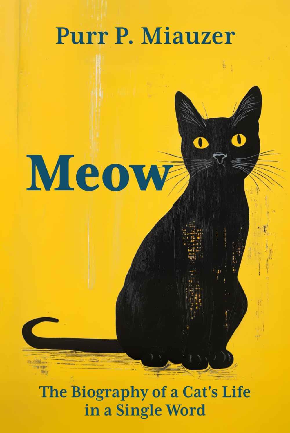 Meow - The Biography of a Cat's Life in a Single Word: Written in Feline Language I The Funniest Gift for Cat Lovers