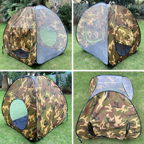 Image of Play House Foldable One Side Round Tent House for Kids Lightweight and Portable |Foldable Tent House for Kids Activity Indoor Outdoor |Play Tent House for Multi Purpose (Multi-Color-Black)