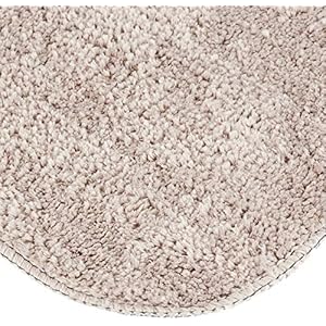 Amazon Brand - Solimo Microfibre Anti Slip Bathmat, (Beige and Brown, 40 x 60cm) Pack of 2