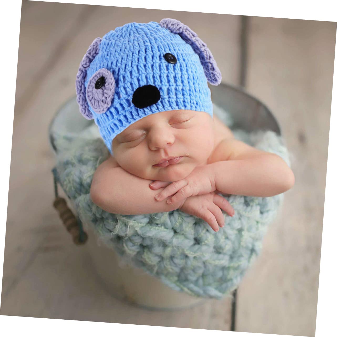 BESPORTBLE 3 Series Pantalones Cortos Recién Nacidos Tejidos A Mano Traje De Fotografía Recién Nacido Trajes De Cachorro Atrezos Para Fotos Tejidos Para Bebés Gorro Tejido Bebe 3 Piezas*3