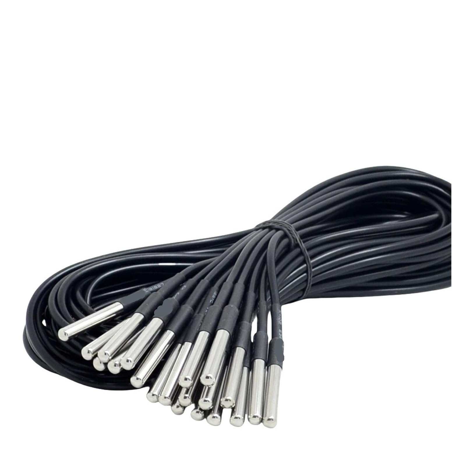 1/10 Uds DS18B20 sonda de temperatura de rosca impermeable Sensor de temperatura paquete de acero inoxidable 1/2/3/5/10 metros, Compatible con Arduino,(5 Meter 10pcs)