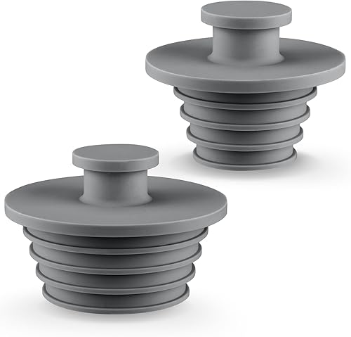 Miniatura 7 de Aluvor Tapón universal para bañera, 2 unidades, tapón de fregadero, tapón de drenaje de ducha de baño, tapón de drenaje de bañera de silicona, tapón