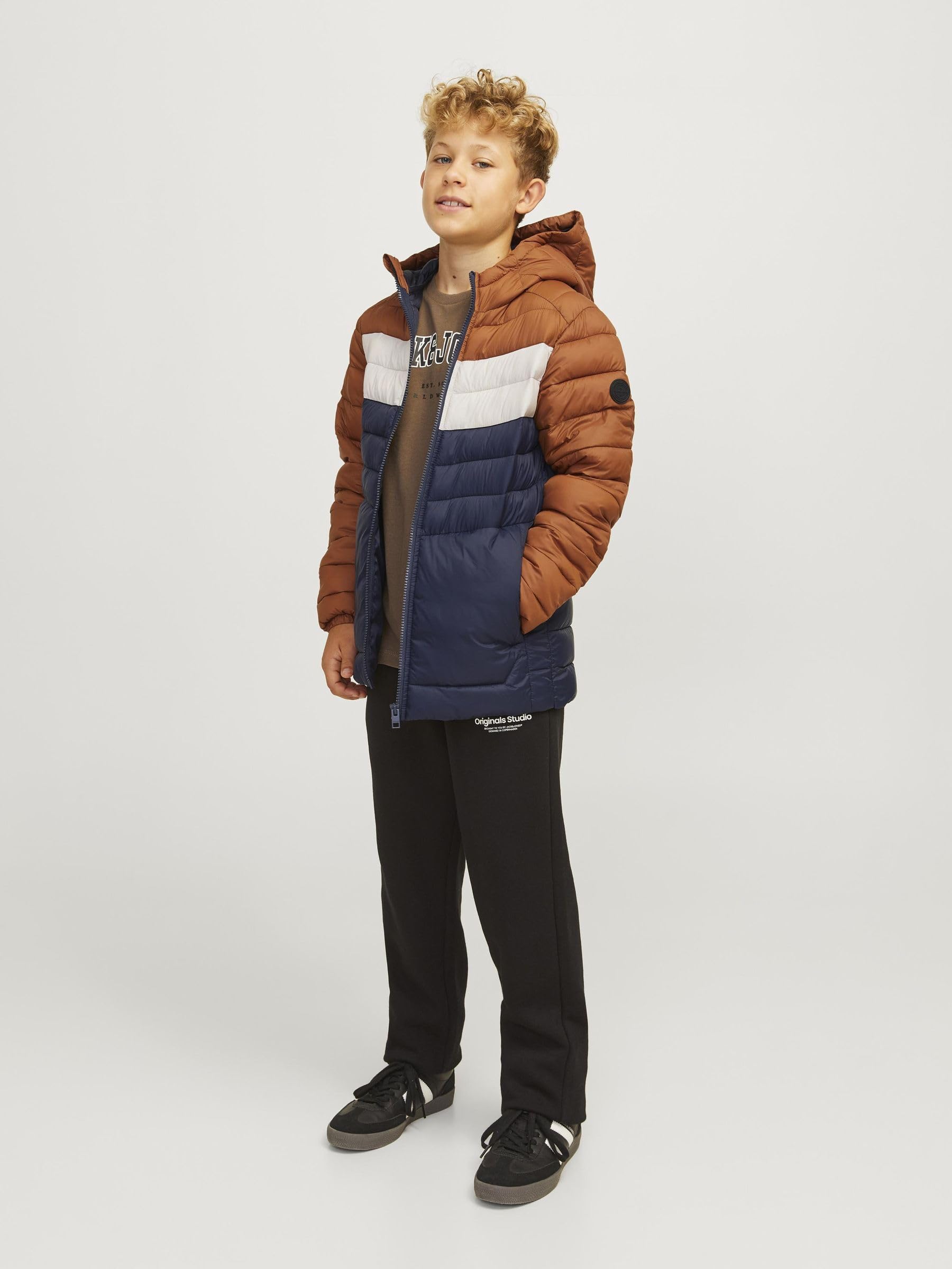 JACK & JONES Jjesprint Puffer Hood Jnr Chaqueta acolchada Niños