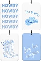 Vista 9 de Ambientador de Coche Retro con Lazos de Leopardo 4 Piezas, Accesorios de Coche con Estampado de Guepardo Bola 8 de la Suerte para Interior, Lazos