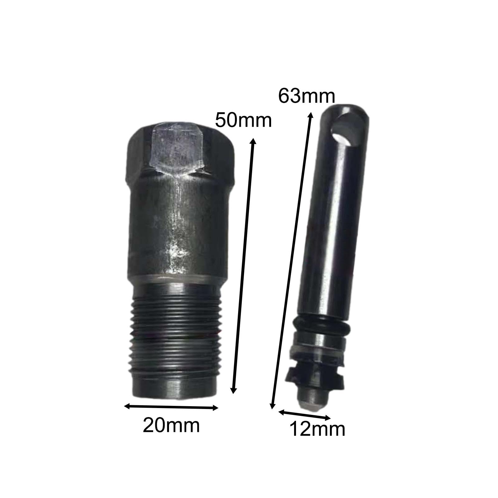JicSuXi Hydraulic Vertical Jack Oil Pump Easy Installation Oil Pump Core Metal Jack Accessories Cylinder Piston Plunger Parts, Length 50mm