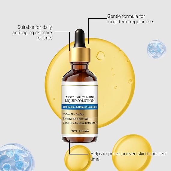 Korean Face Lift Serum,Instant Face Lift,Anti Wrinkle Fine Line Serum Works Instantly,Day & Night Lifting,Essence Oil With Peptide & Collagen,Hydration Moisturizing,Reduce Fine Line