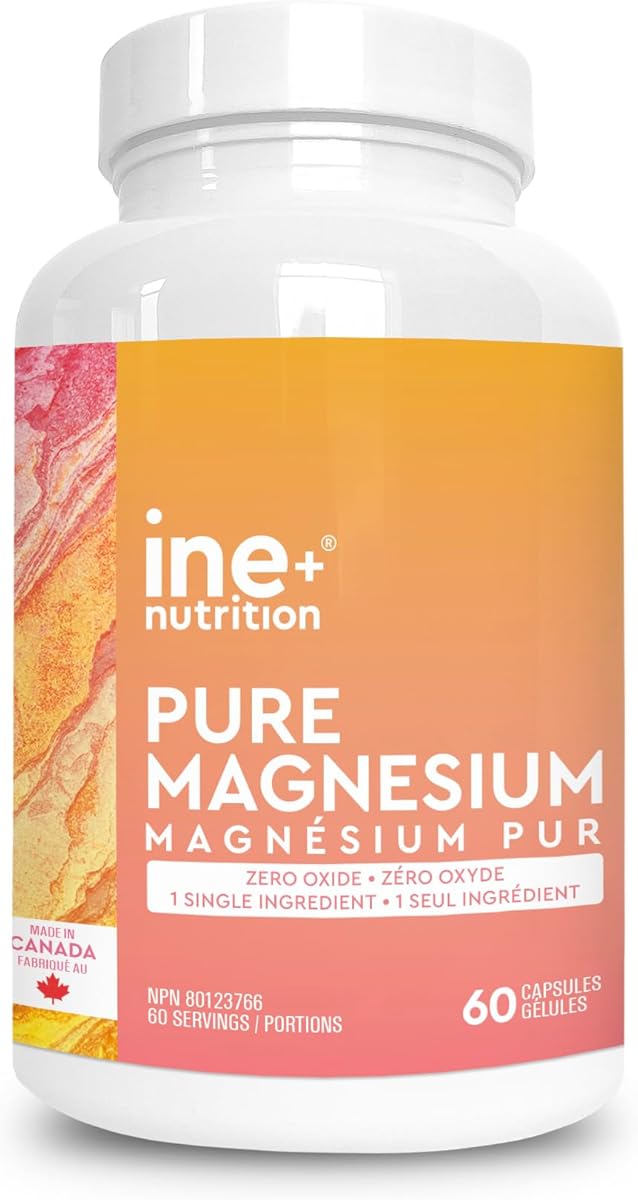 ABL Nutrition Inc. ine+ nutrition Pure Magnesium Bisglycinate Capsules with Zero Oxide