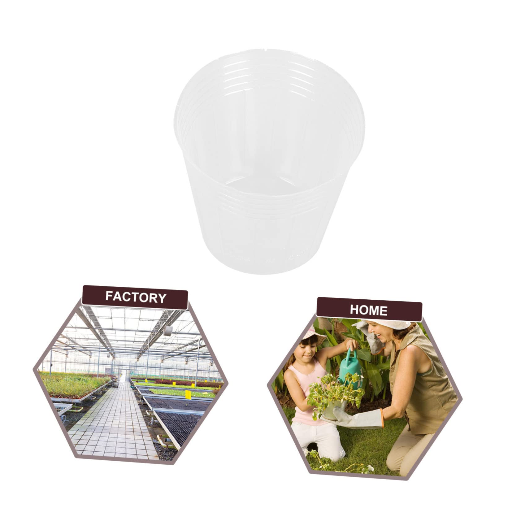 108pièces Pots De Plantations Transparente Contenants De Utiles pour Orchidées Et Succulentes Poches De Jardinage