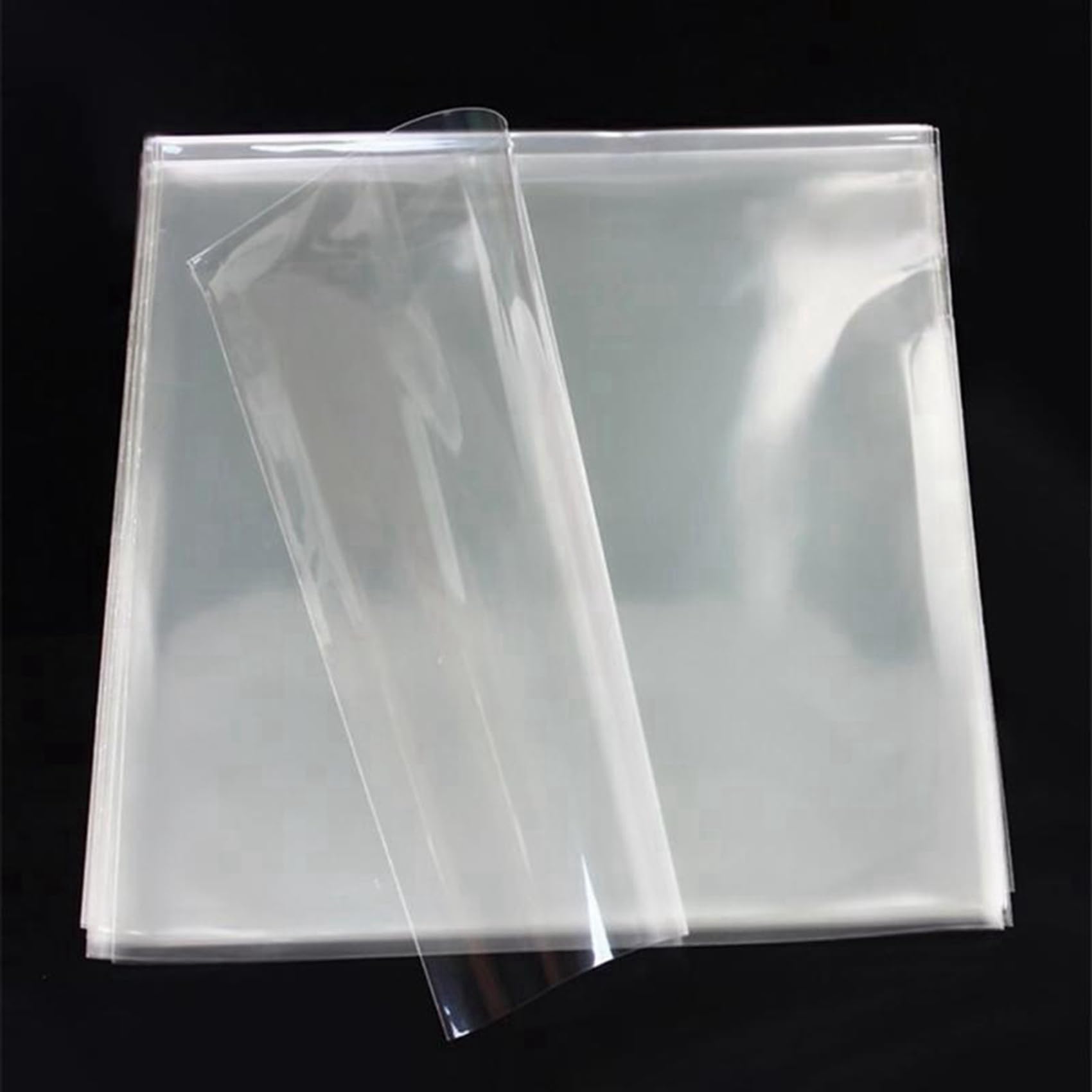 250 PièCes SéRies OPP Gel Record Housse de Protection pour Platine Vinyle LP Vinyle Disque Sac Plat Ouvert