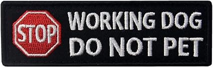 service dog do not pet patch