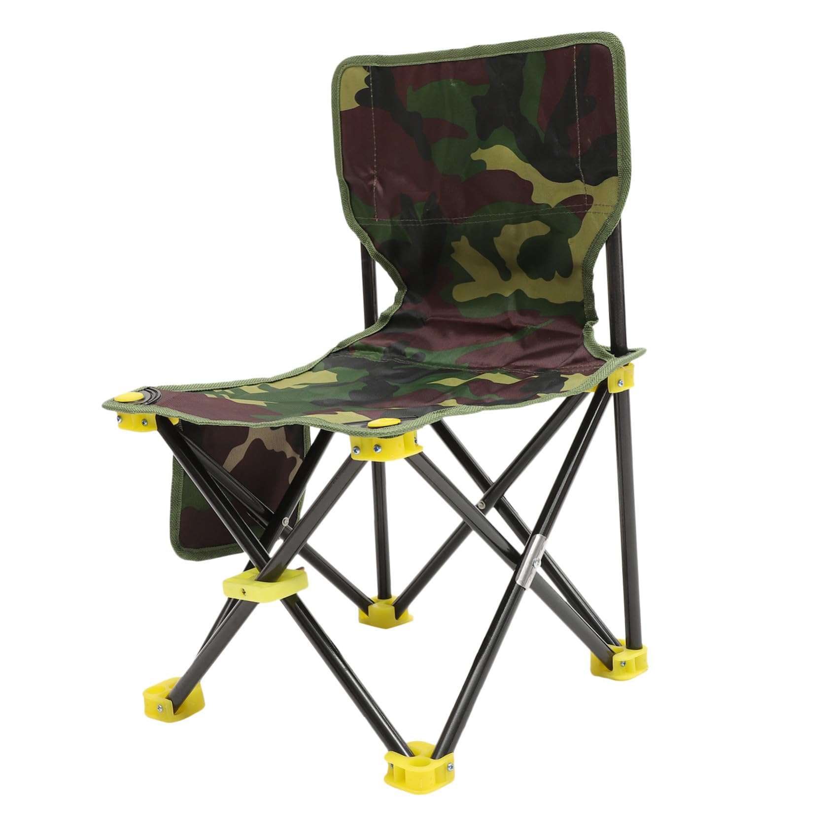 Chaise de pliante compacte pour camping extérieur noire en alu