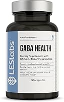 Vista 1 de LES Labs GABA Health – Calm Mind & Relaxation, Stress Relief, Neurotransmitter Support & Deep Sleep – GABA, Taurine, Passionflower, Skullcap