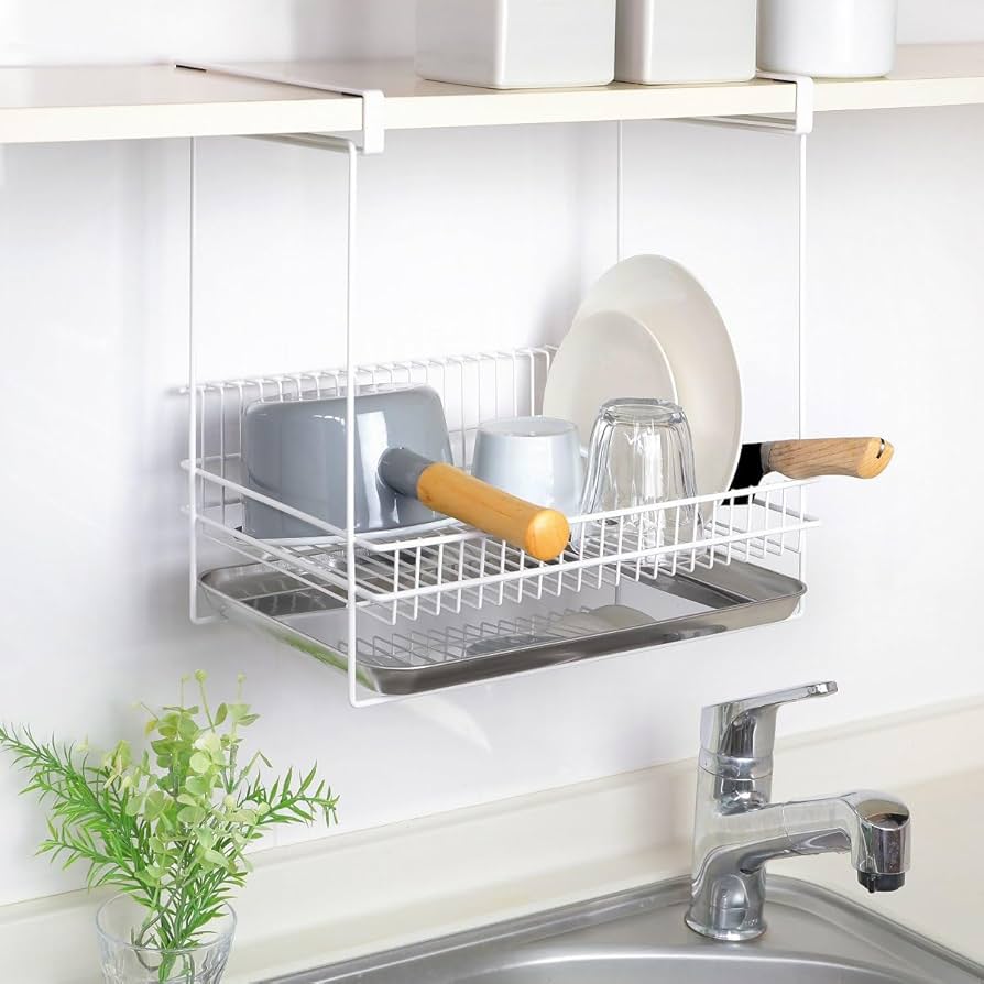 吊り戸棚水切りラック 大容量 楽天市場】【レビュー特典付き】 水切りラック 吊り戸棚水切り