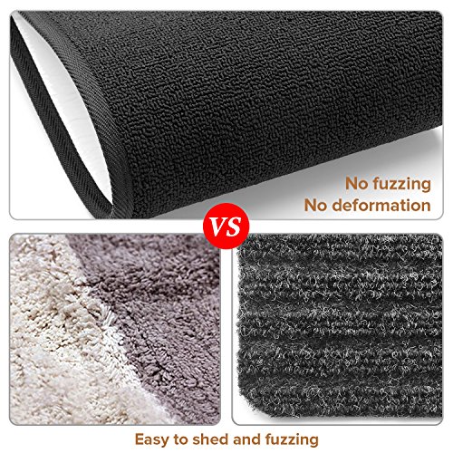 Seloom Non-Slip Stair Treads Carpet With Skid Resistant Rubber Backing Specialized For Indoor Wooden Steps, Removable Floor Rugs For Stairs(Black 13 Pieces,25.5×9.5In) #TOP4