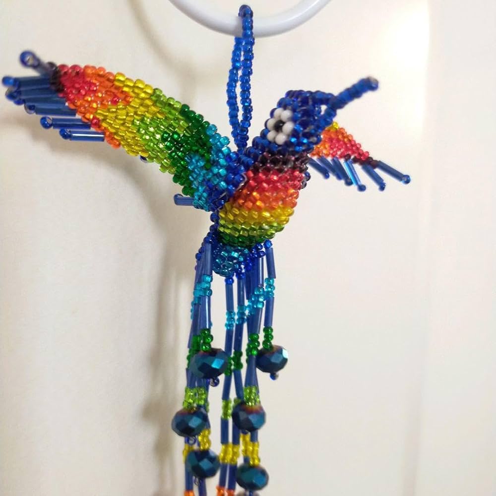 【レア】メキシコ 手作り ハチドリ ビーズ キーホルダー Amazon.co.jp: ハチドリ ビーズ キーホルダーブルー : ファッション