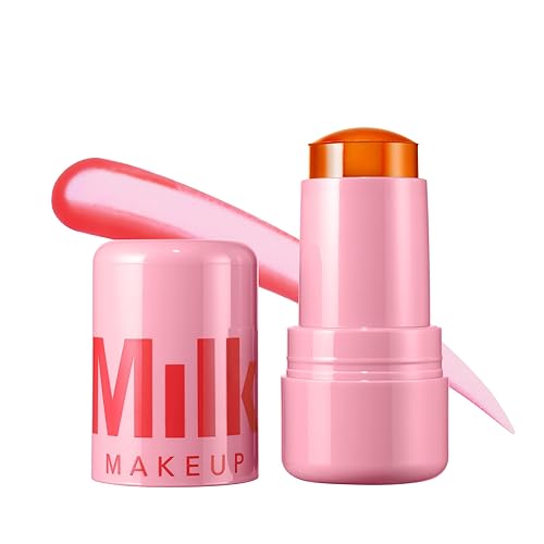 Milk Makeup Cooling Water Jelly Tint, Fizz (Soft Peach) - 0.17 oz - Sheer Lip & Cheek Stain - Buildable Watercolor Finish - 1,000+ Swipes Per Stick - Vegan, Cruelty Free - Fizz