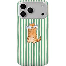 iPhone 17 Pro ile Uyumlu Bal k G zl  Kedi Desenli  effaf Telefon K l f