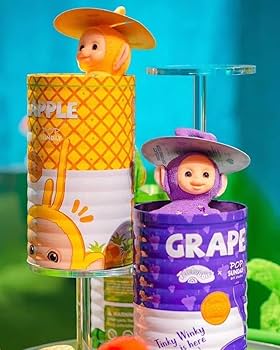 テレタビーズ　果物　フルーツ缶　フィギュア　4種類　おもちゃ　プレゼント　雑貨 Amazon.co.jp: テレタビーズ 果物 フルーツ缶 フィギュア 4種類