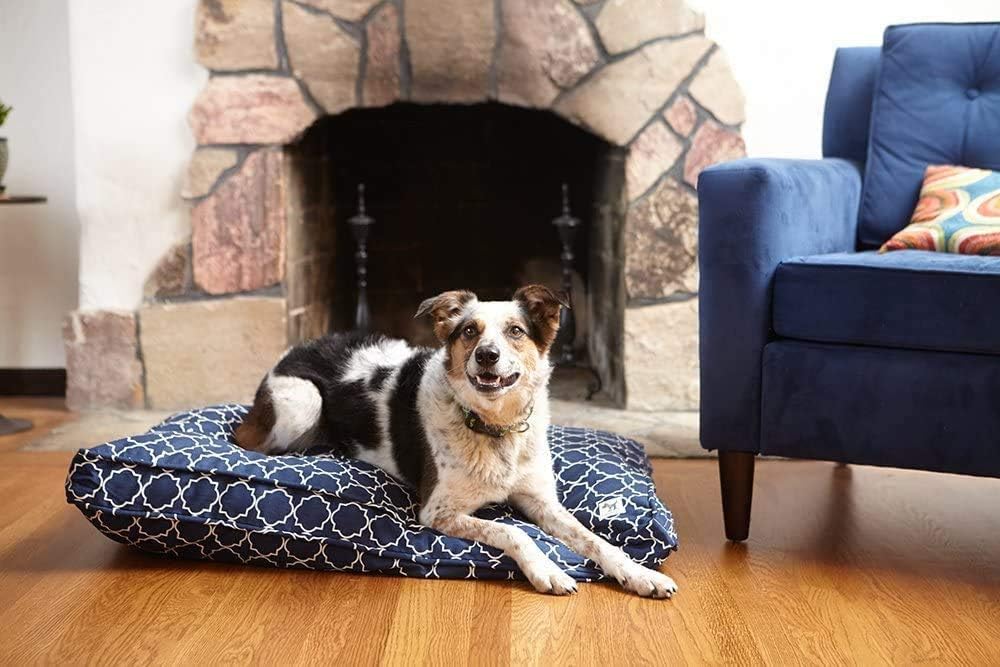 Molly Mutt Sheepy Wool Crate Pad, 100% Cotton Canvas Cover with Soft, Supportive, & Temperature-Regulating 100% Natural Wool-Filled Insert Dog Bed, Crate Mat, Amarillo by Morning, 24"x18"x2.5"