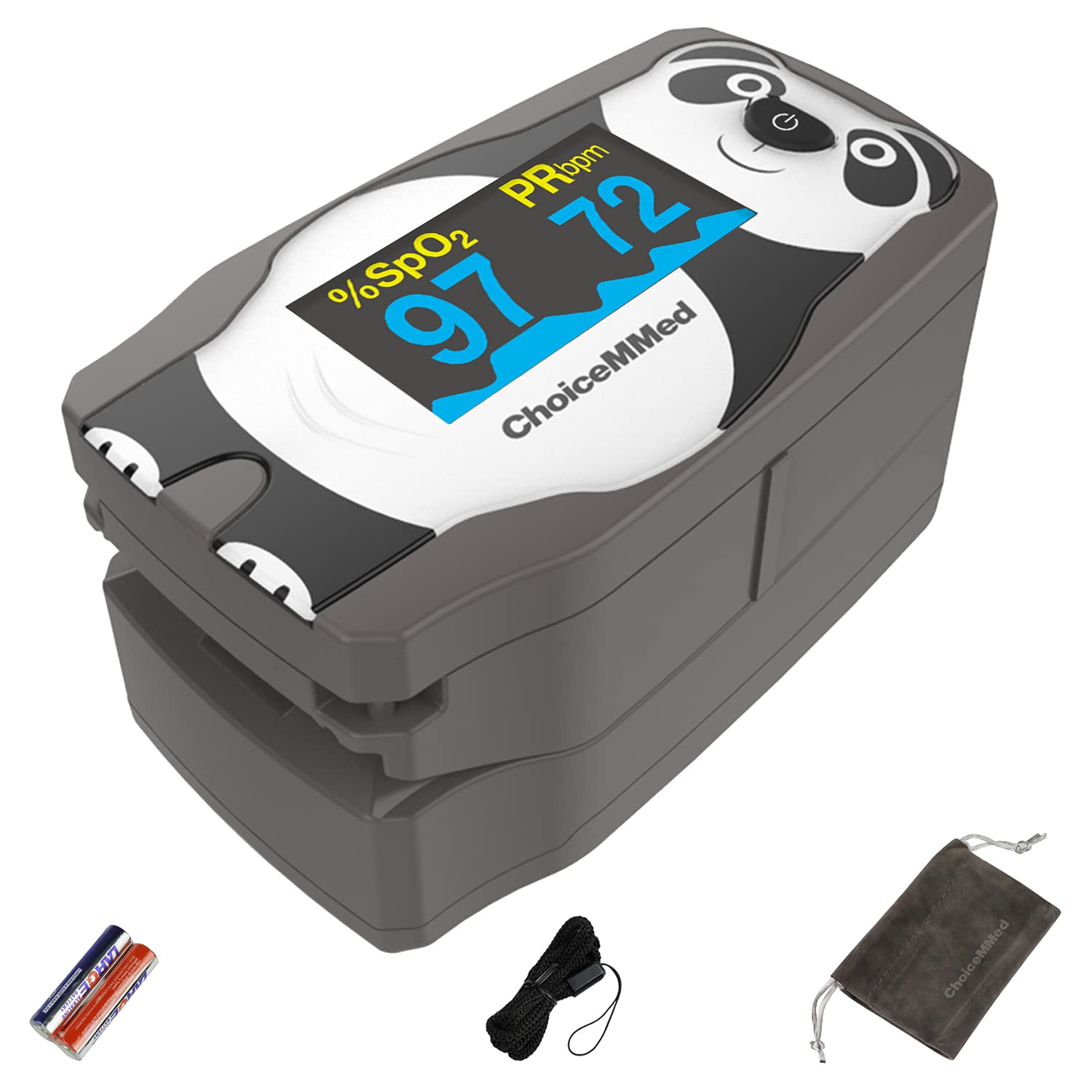 Buy CHOICEMMED OLED Panda Pediatric Pulse Oximeter Fingertip SP02 Pulse Oximeter for Kids