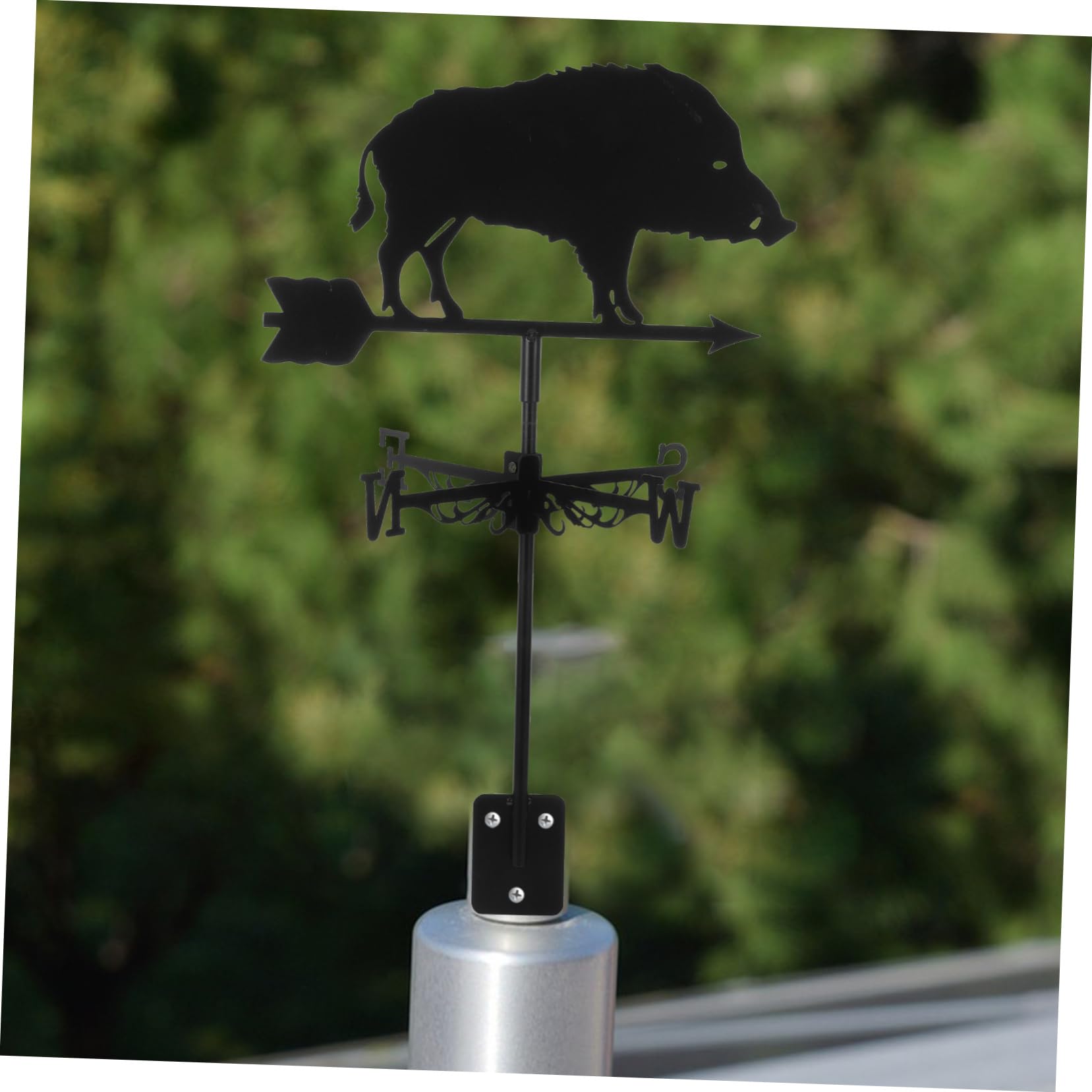 YARNOW Wetterfahne aus Eisen für Garten und Garage Windrichtungsanzeiger Vintage Design Robust und Leicht zu Verwenden Wetterfesta Gartendeko für Draußen