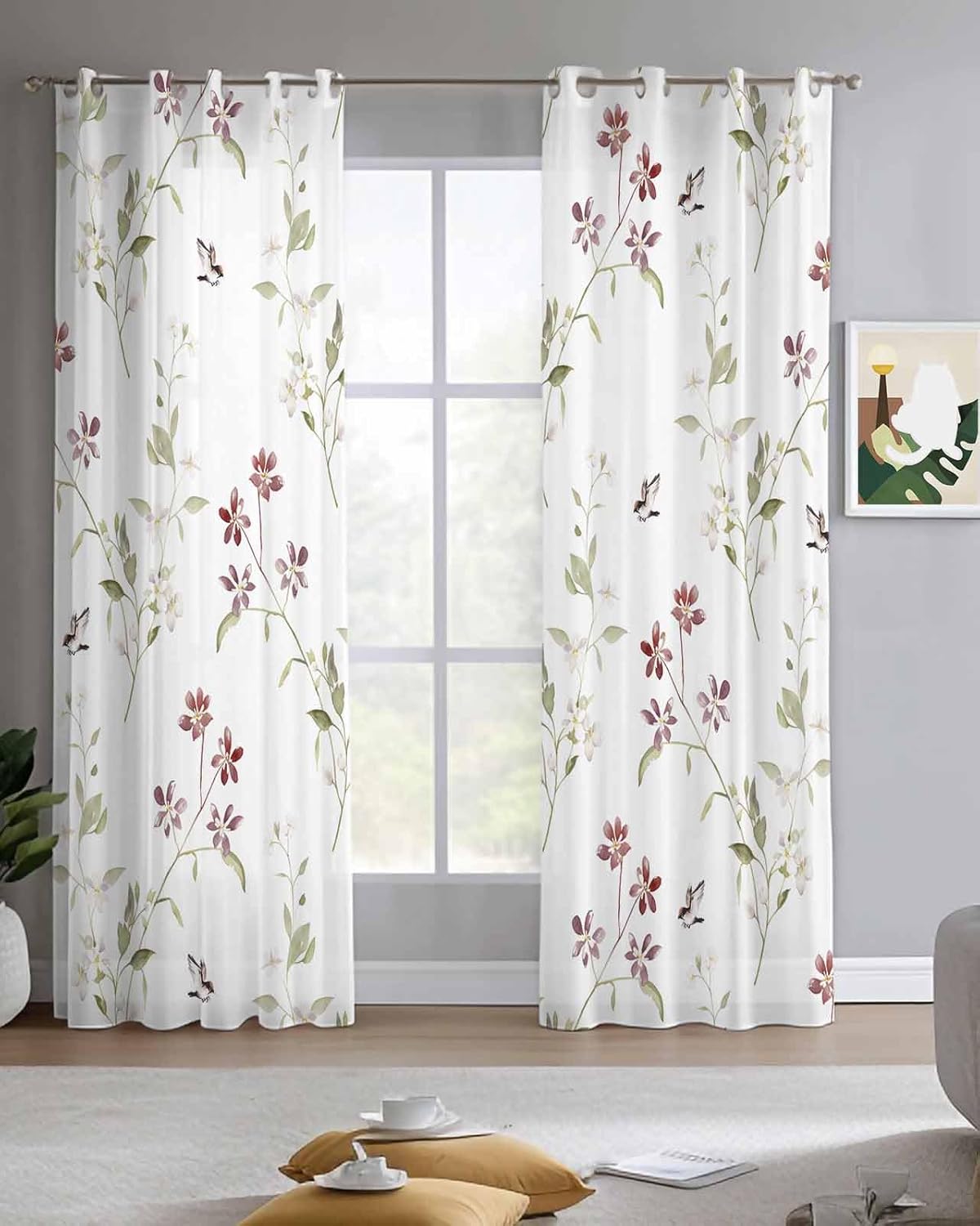 カーテン ピンク 柄 プリント きれいめ おしゃれ キラキラ セール 2020