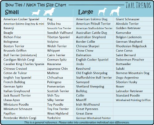 Tail Trends Dog Plaid Bow Tie Collar Slider For Teacup To Medium And Large Breeds (L) #TOP5