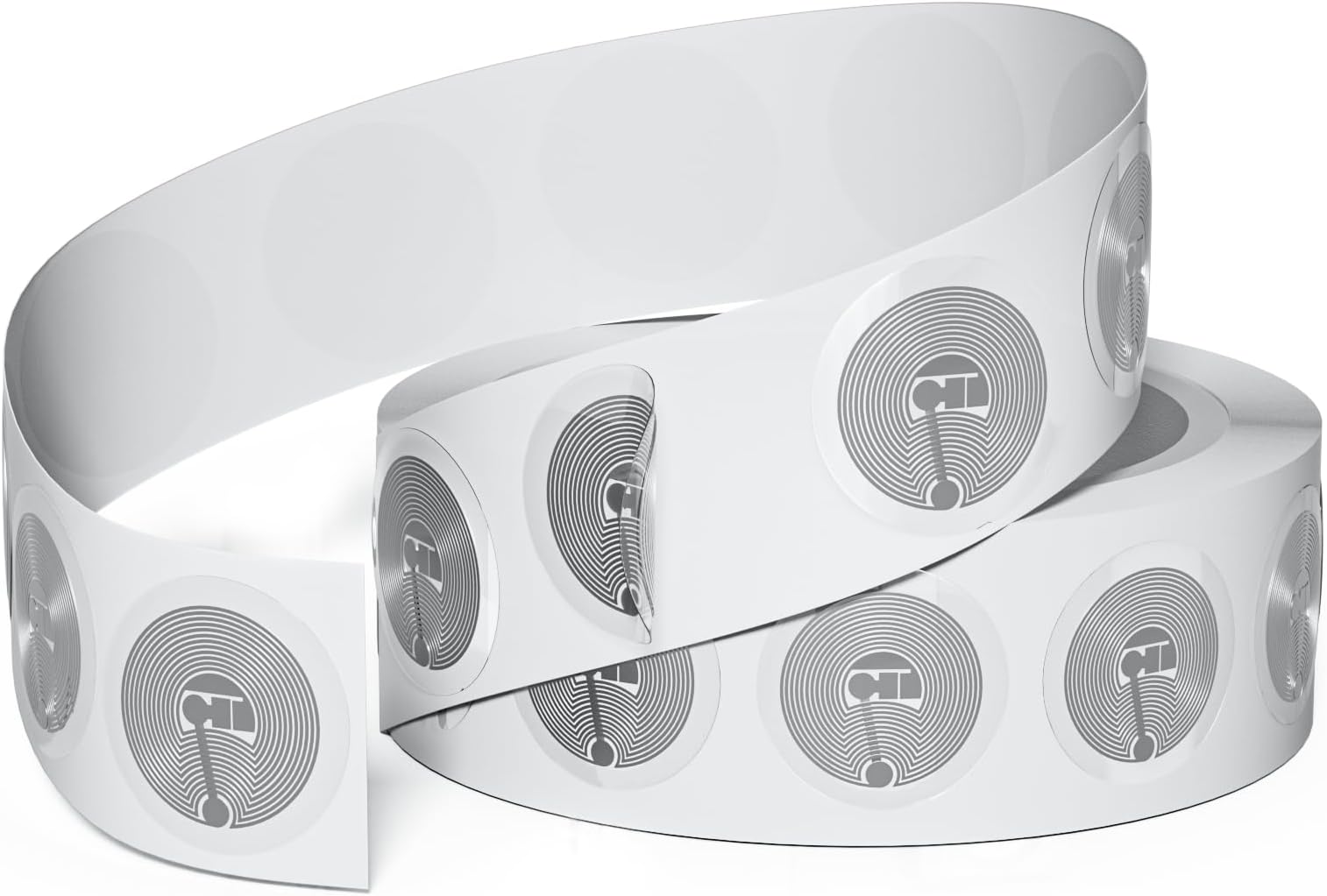 30pcs NFC Stickers NFC Tags Sticker NTAG215 Chips NFC Tags Rewritable NFC 215 Tag NFC Chip with Adhesive 504 Bytes Compatible with TagMo and Amiibo