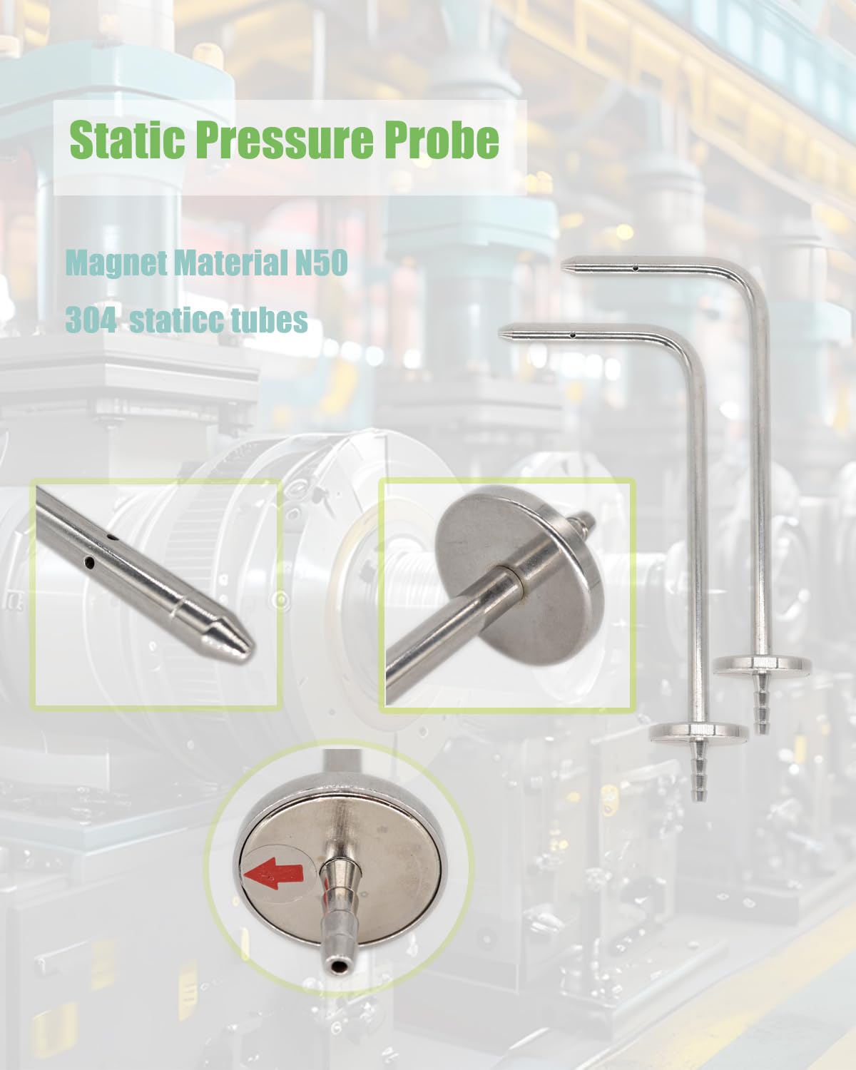 Fieldpiece Manometer ASP2 Static Pressure Probe For HVAC s, ADMN2 ...
