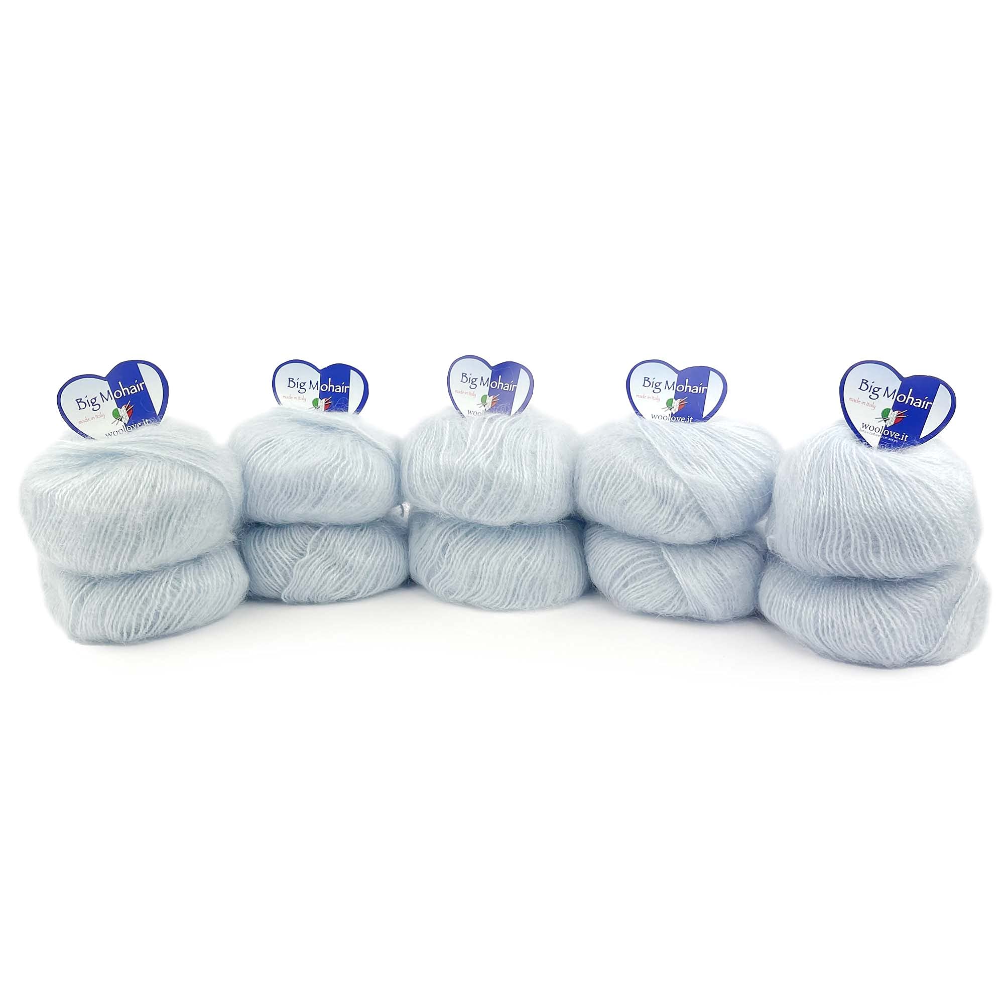 Tricot Cafè - Big Mohair - gomitolo filato lana mista ideale per la realizzazione di capi per neonati e bambini fibra sensibile alle diverse temperature Made in Italy