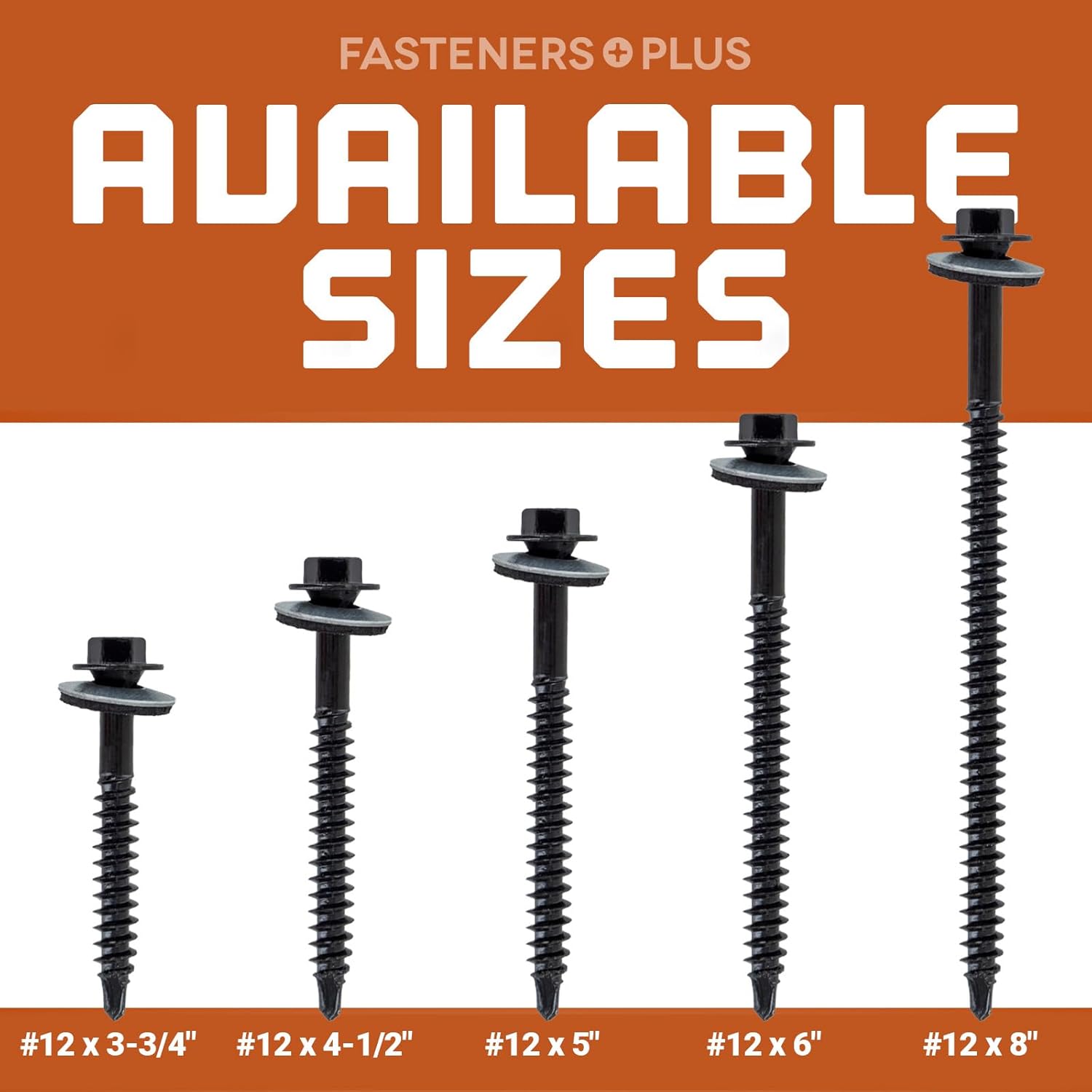 Fasteners Plus ST Fastening #12 x 8 InsulDrill Metal Roofing Screws - Blue (Pack of 100)