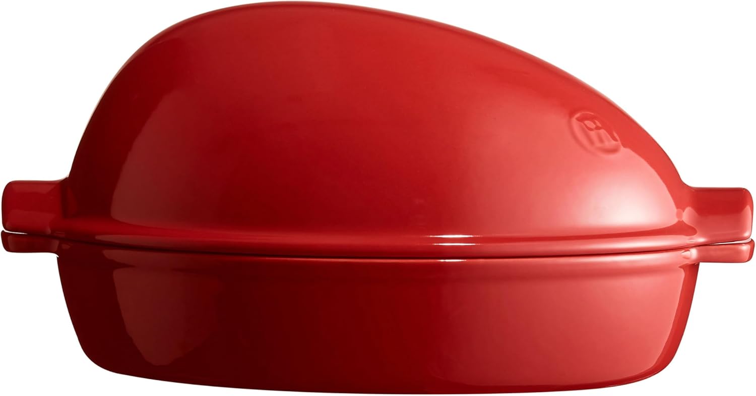 Emile Henry Eh349542 Ceramic Roasting Brick, Ceramic, Grand Cru, XL