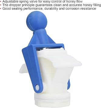Honey Extractor Valve, Plastic Honey Gate Valve with Screwdriver Honey Extractor Accessory Beekeeping Supplies