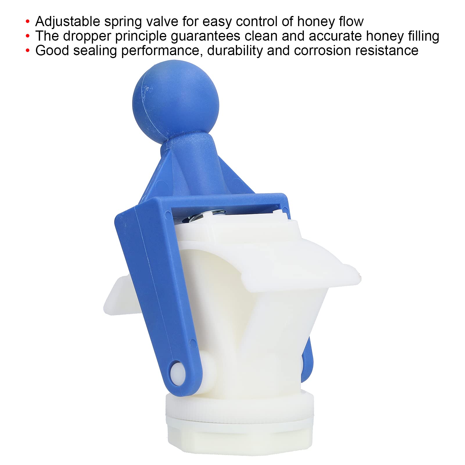 Respicefinem Extracteur de miel, vanne à guillotine en plastique avec tournevis, accessoire pour extracteur de miel, fournitures d'apiculture