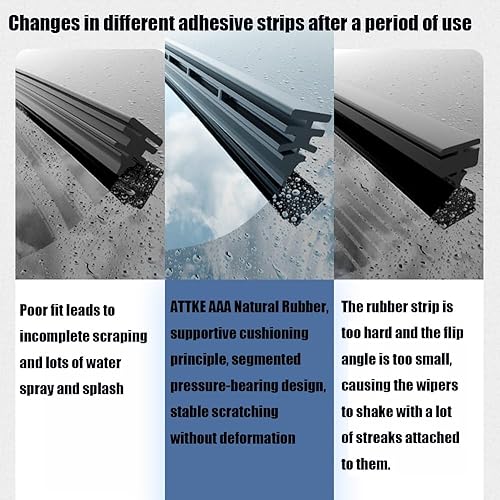 Miniatura 3 de Juego de limpiaparabrisas delantero de 19 pulgadas + 19 pulgadas para repuesto de equipo original UJ, calidad OEM para todas las estaciones