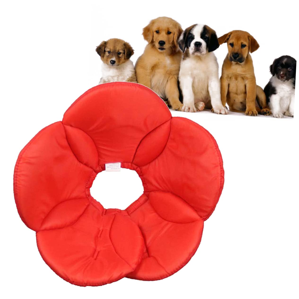 SUPVOX 3 Pz collare per animali domestici con fiori di spugna girocollo collare regolabile per animali domestici accessori cane accessori per cane per i in poliestere rosso