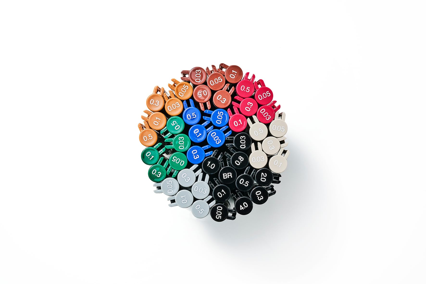 Copic Multiliner Plus Set, turchese fine, 0,03-0,5 mm x5, scrittura, scrittura a mano, penne per arte e cancelleria, disegno, schizzi, diario, penna colorata, fumetto, inchiostro permanente