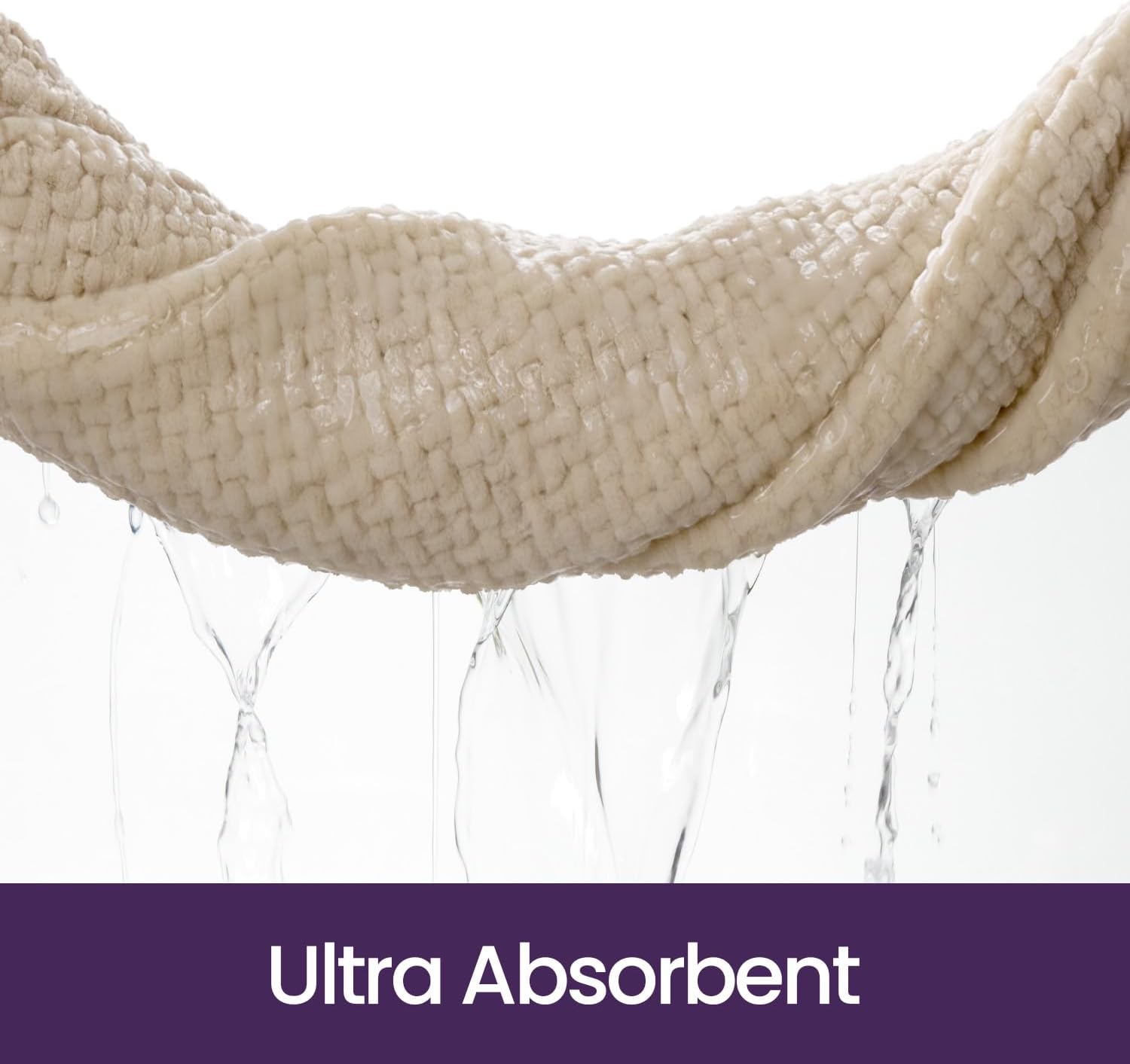 DEXI Bathroom Rugs 24x36, Non Slip Washable Bath Mat, Absorbent Chenille Bathmat, Ultra Soft Thick Carpet for Tub Shower Floor, Beige