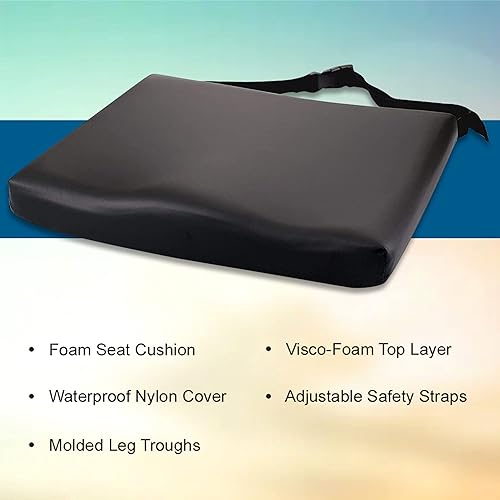 Miniatura 2 de McKesson Cojín de asiento para sillas de ruedas y silla de oficina, espuma, 18 x 16 x 3 pulgadas, 1 unidad