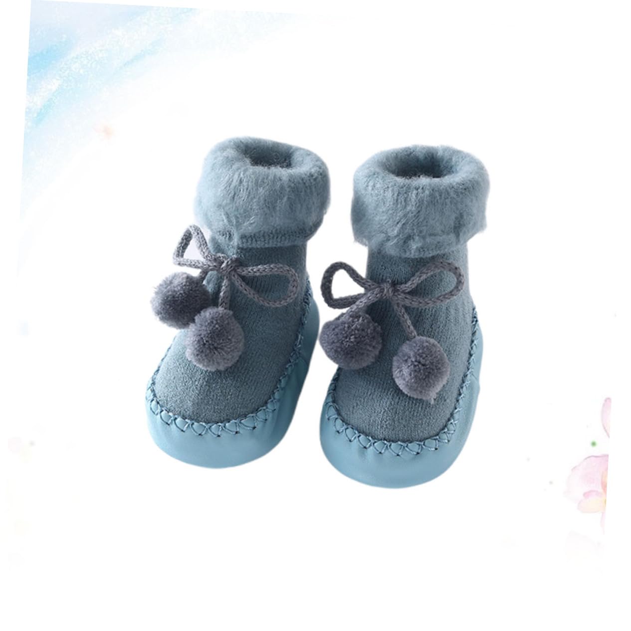 Holibanna Warm Socks Set for Babies Anti-slip Soft Breathable Cotton Toddler Floor Socks for 6-12 Months Skid-resistant Comfortable