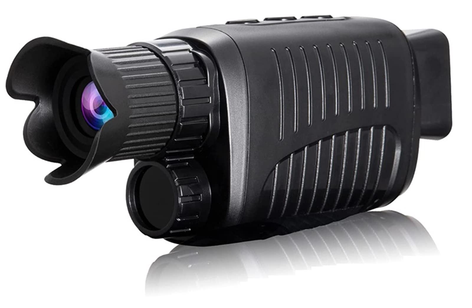 Urządzenie noktowizyjne， Monokularowy noktowizor 1080P HD na podczerwień 5x cyfrowy teleskop z zoomem zewnątrz dzień noc podwójne zastosowanie 100% ciemność 300m(Standard 128gb Set)