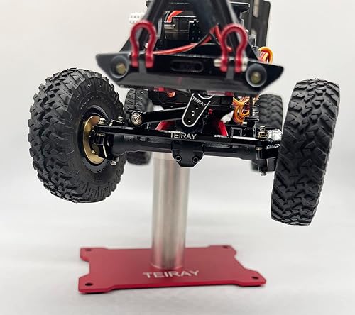 Miniatura 8 de Soporte de trabajo para automóvil RC, estación de trabajo de reparación de aluminio, altura de rotación 360, soportes de cuerpo para 116 118 124