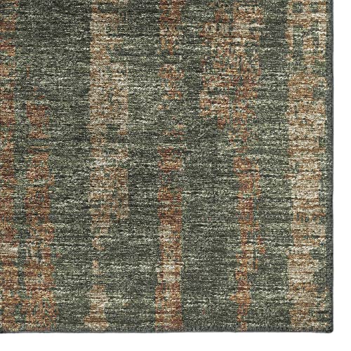Addison Rylee Ary36 Green Transitional Abstract 8' X 10' Area Rug #TOP2