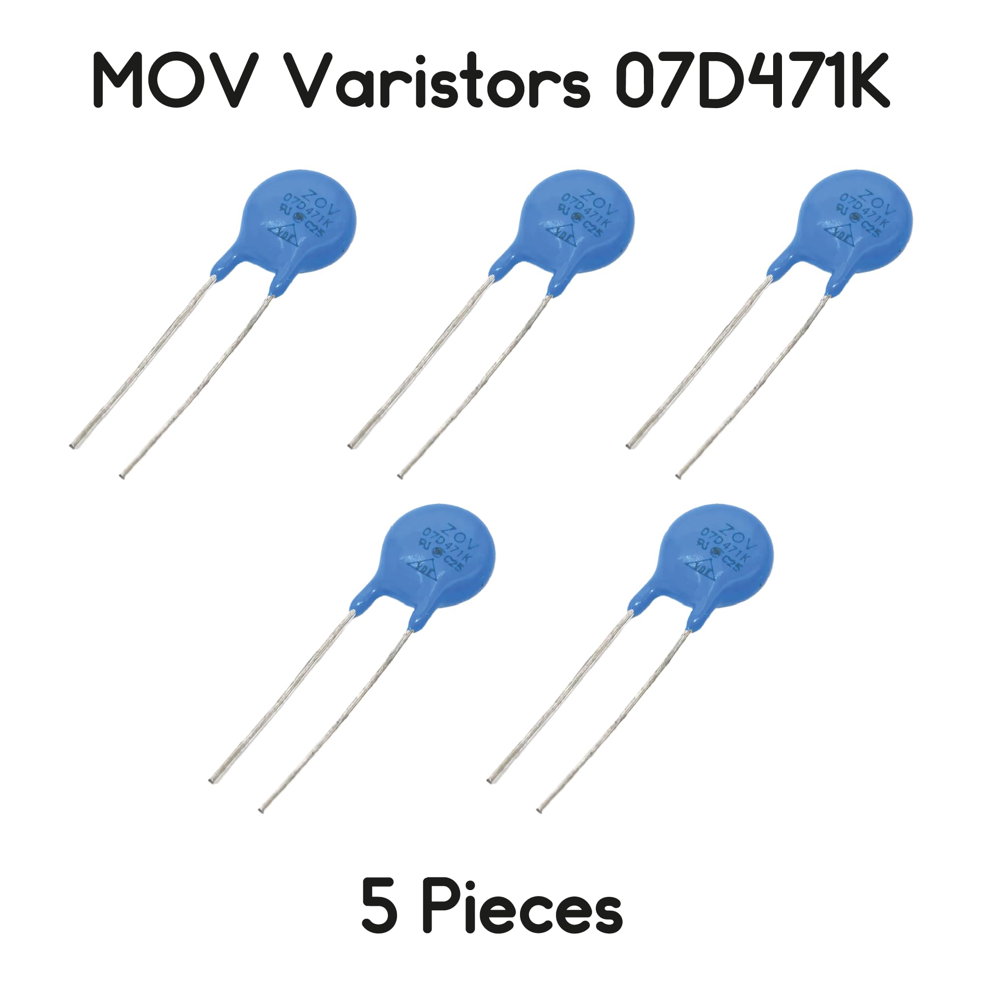 Varistori MOV 07D471K 470V 1.5KA - 5 pezzi
