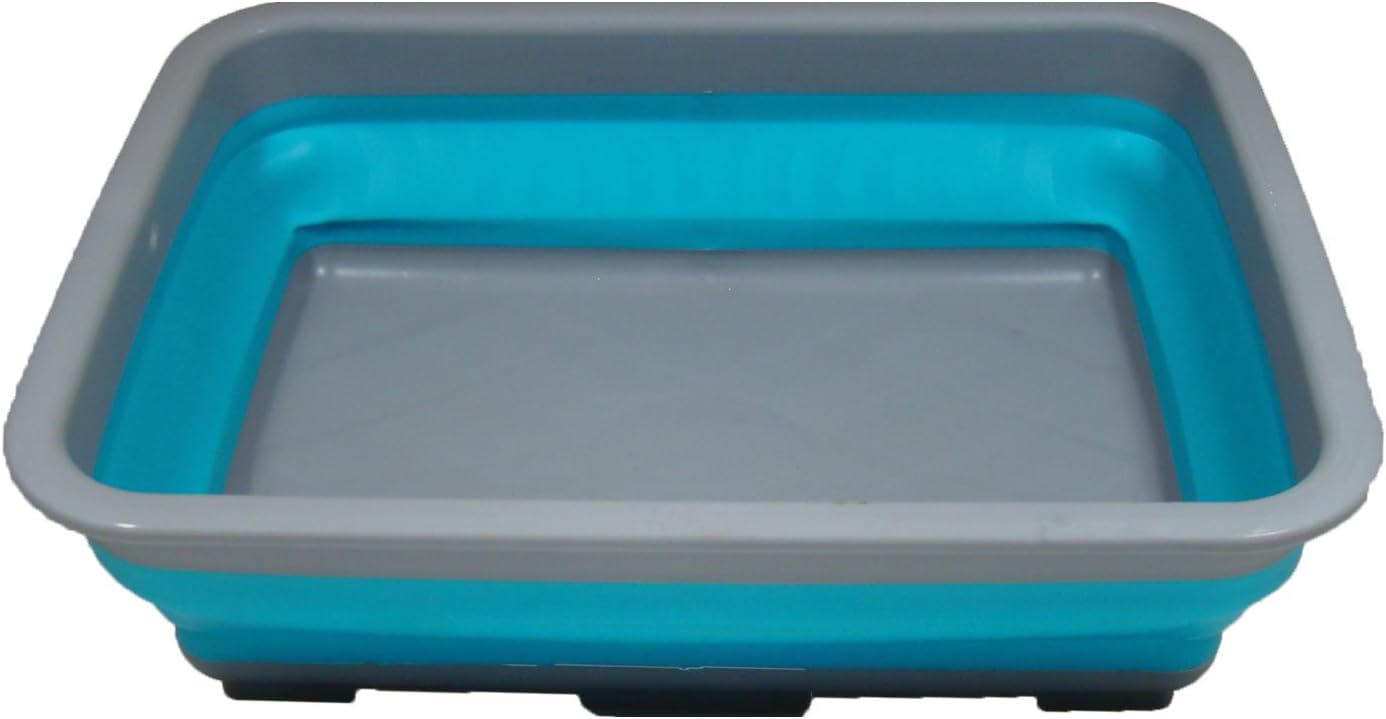 Big Dog Large Collapsible Bowl - Picnic Ice Bucket - Dish Tub - 14.5" x 10.75" x 4.75"H - Collapses to 2" High