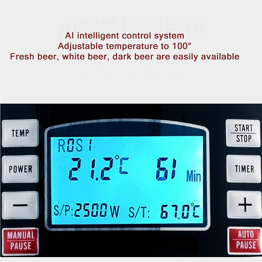 Máquina Eléctrica para Elaborar Cerveza, Kit para Uso Doméstico Y Comercial, Ideal para Principiantes con Todo Incluido, 40 L