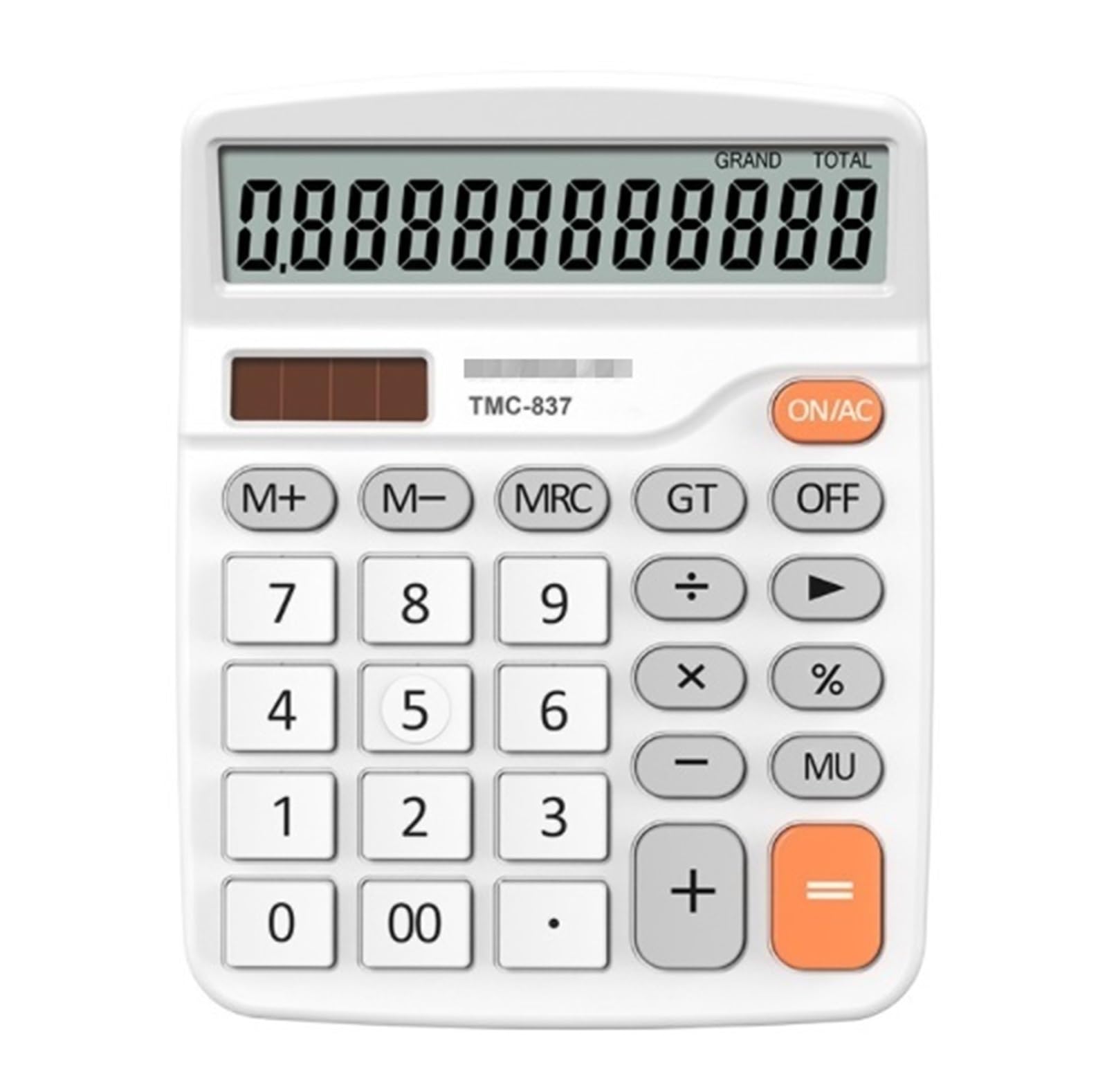 Calcolatrice Casa Ufficio Calcolatrice Scientifica LCD Display 12 Cifre Portatile da Tavolo for Uso in Ufficio Perfetta per Scuola(White)