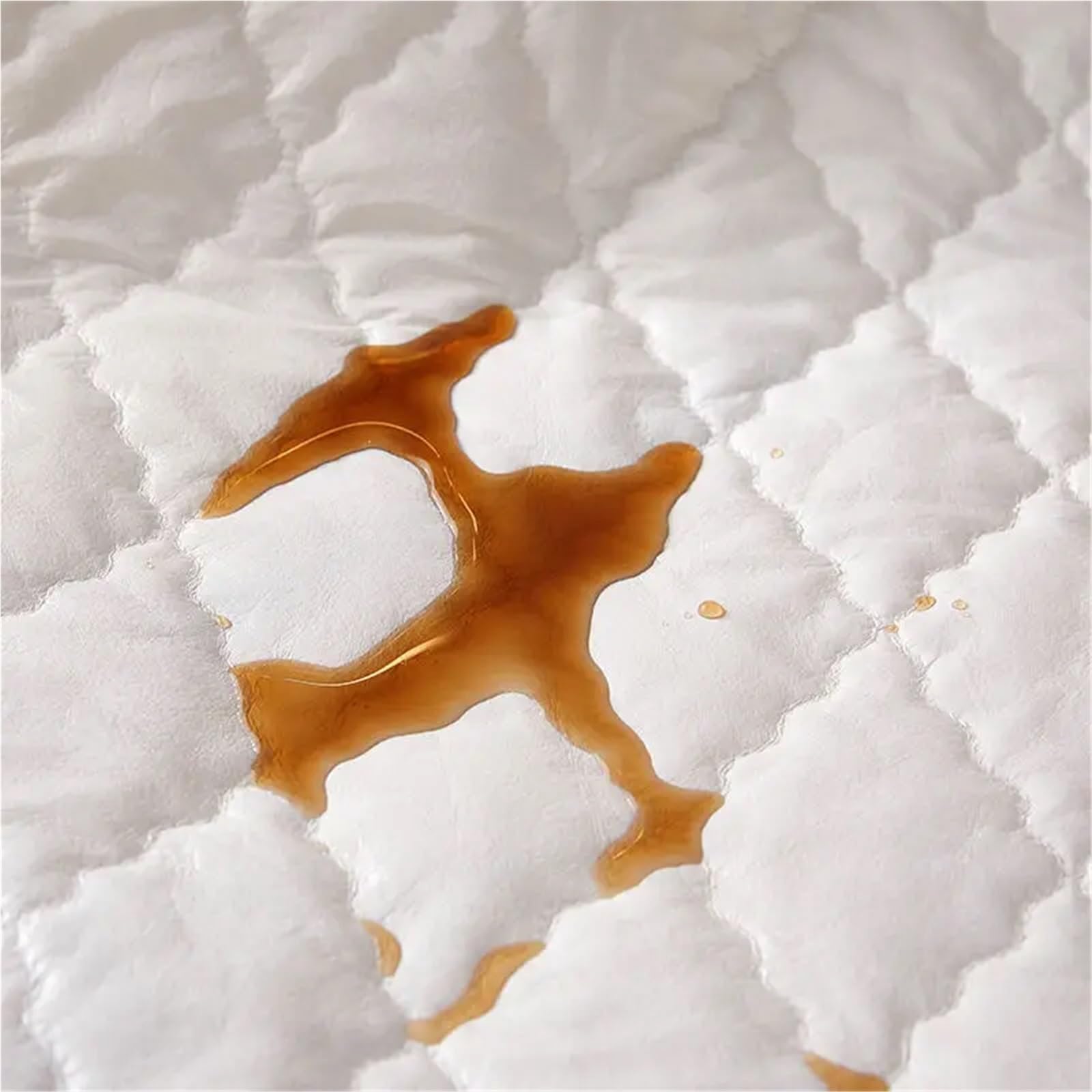 Funda de colchón Impermeable y Gruesa, Acolchada látex, Funda Cama, Almohadilla Protectora sábana Ajustable respetuosa con la Piel para ColchóN(Purple,160x200x30cm)